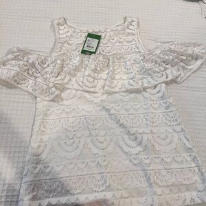 Lilly Pulitzer White Lace Top